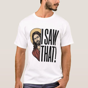 Camiseta Eu Vi Aquela Piada Religiosa Engraçada Design Gráf
