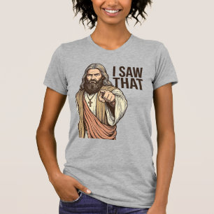 Camiseta Eu Vi Aquele Ponto Religioso Gravura Vintage Camis