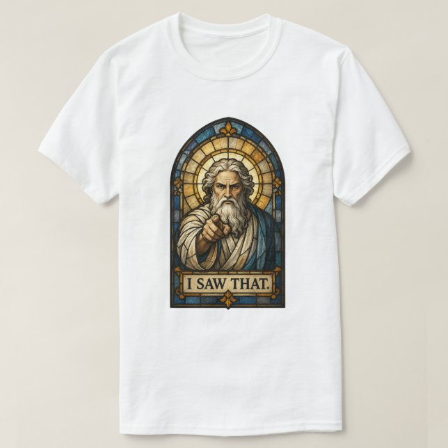CAMISETA EU VI ISSO (Frente do Design)