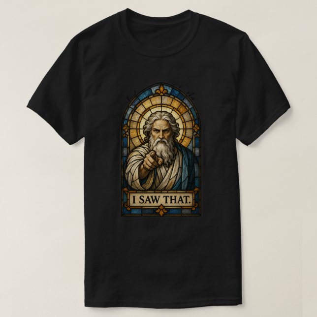 CAMISETA EU VI ISSO (Frente do Design)