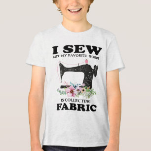 Camiseta Eu Vi Mas Meu Hobby Favorito Está Coletando Tecido