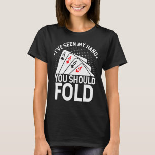Camiseta Eu vi minha mão que você deveria dobrar o Jack Neg