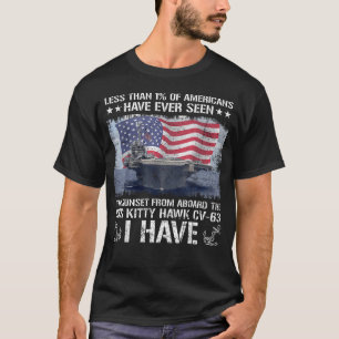 Camiseta Eu Vi o Pôr do Sol a Bordo do Uss Kitty Hawk