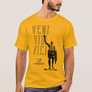 Camiseta Eu Vi Que Conquistei Veni Vidi Vici Mens