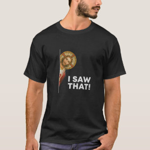 Camiseta Eu Vi Que Jesus Cristo Cristão Engraçado Está A