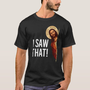 Camiseta Eu Vi Que Jesus Meme Christian Matching