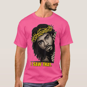 Camiseta Eu Vi Que Jesus Negro Enfrenta Bloqueios Afro-Amer