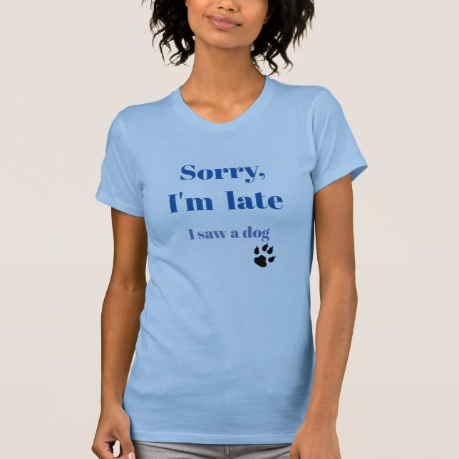 Camiseta Eu vi um cachorro (Frente)