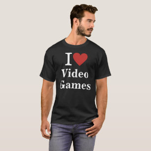 Camiseta Eu ❤️ Videos games PERSONALIZADOS