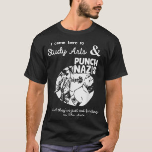 Camiseta Eu Vim Aqui Para Estudar Arte E Pescar Nazis E Ele