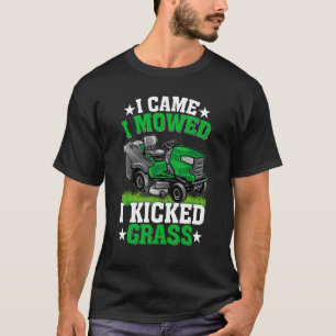 Camiseta Eu Vim Com O Mouche De Grama Engraçado, Com O Pai