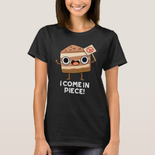 Camiseta Eu Vim Em Piece Engraçado Bolo Escuro BG