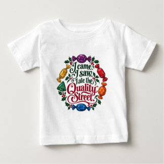 Camiseta Eu Vim, Eu Vi, Eu Comi o Quality Street de Natal