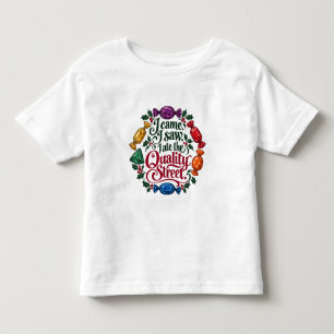 Camiseta Eu Vim, Eu Vi, Eu Comi o Quality Street de Natal