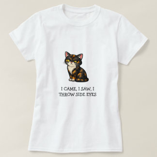 Camiseta Eu Vim Eu Vi Eu Lanço Olhares de Lado Tortoiseshel