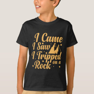 Camiseta Eu Vim Eu Vi Eu Tropecei Em Uma Rocha 1