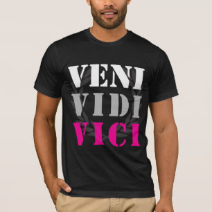 Camiseta eu vim mim vi que eu conquistei - Julius Caesar