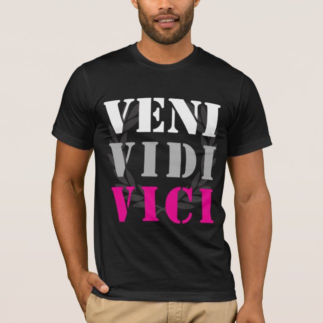 Camiseta eu vim mim vi que eu conquistei - Julius Caesar (Frente)