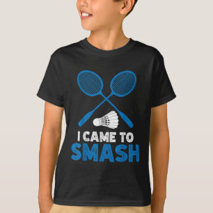 Camiseta Eu Vim Para Destruir Piada de Mãe e Pai de Badmint