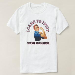 CAMISETA EU VIM PARA LUTAR CONTRA O CANCER DA PELE/ UNISEX