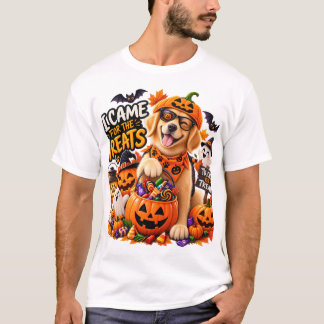 Camiseta Eu Vim pelos Doces Cachorro Engraçado de Halloween