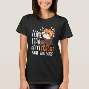 Camiseta Eu Vim Ver E Esqueci O Que Estava Fazendo Pan Verm