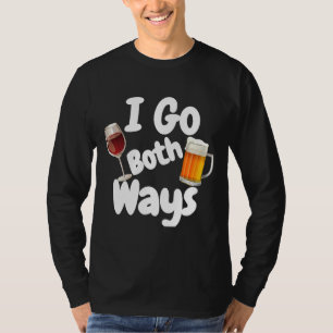 Camiseta Eu Vinho As Duas Formas De Bebendo De Vinho