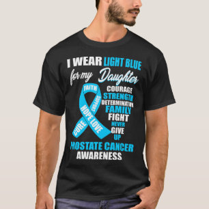 Camiseta Eu Visto a consciência do Cancer de próstata azu