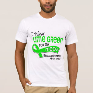 Camiseta Eu visto a distrofia muscular da sobrinha do verde