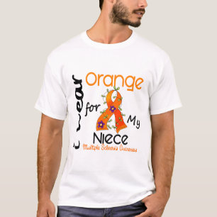 Camiseta Eu visto a esclerose múltipla do MS da sobrinha d