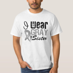 Camiseta Eu visto a fita cinzenta da consciência para minh