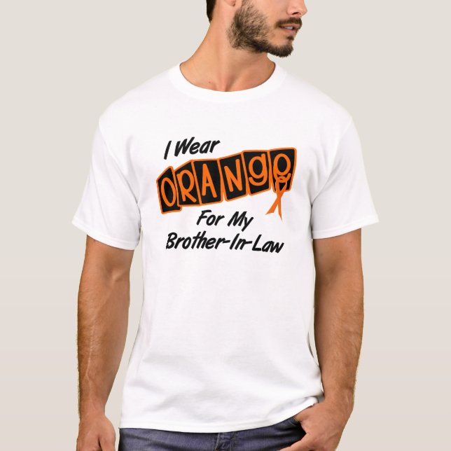 Camiseta Eu visto a laranja para meu CUNHADO 8 (Frente)
