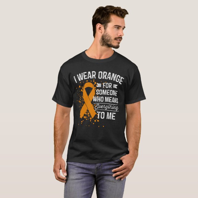 Camiseta Eu visto a laranja - presente alaranjado da fita (Frente Completa)