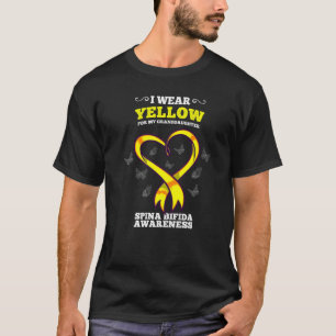Camiseta Eu Visto Amarelo Para A Minha Avó Spina Bifida Aw