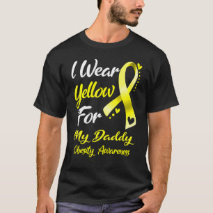 Camiseta Eu Visto Amarelo Para A Minha Consciência Da Obesi
