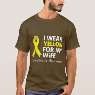Camiseta Eu Visto Amarelo Para A Minha Esposa Endometriose