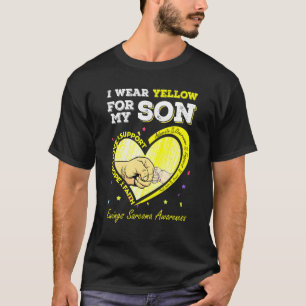 Camiseta Eu Visto Amarelo Para O Meu Filho A Entender Sarco