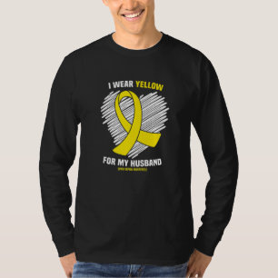 Camiseta Eu Visto Amarelo Para O Meu Marido Spina Bifida Aw