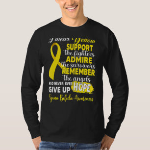 Camiseta Eu Visto Apoio Amarelo Os Combatentes Spina Bifida