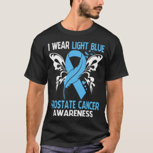 Camiseta Eu Visto Azul Claro Para A Consciência Do CANCER P