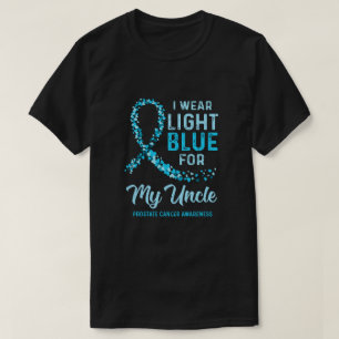Camiseta Eu Visto Azul Claro Para O Meu Tio Cancer Da Próst