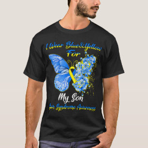 Camiseta Eu Visto Azul E Amarelo Para Minha Síndrome Do Fil