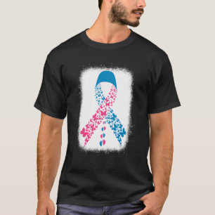 Camiseta Eu Visto Azul E Rosa Gravidez Anjo Perda De Crianç