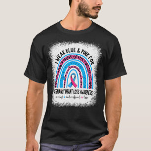 Camiseta Eu Visto Azul E Rosa Para A Perda De Criança De Gr