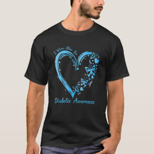 Camiseta Eu Visto Azul Para A Consciência Da Diabetes Bumbu