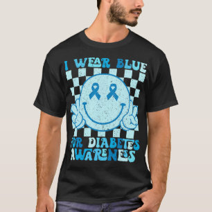 Camiseta Eu Visto Azul Para A Consciência Da Diabetes Mês S