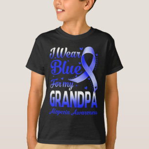 Camiseta Eu Visto Azul Para A Consciência Do Meu Avô