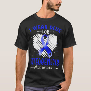 Camiseta Eu Visto Azul Para a Conscientização da OSTEOGENES