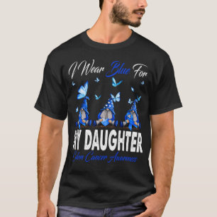 Camiseta Eu Visto Azul Para A Minha FILHA Sensibilização Do
