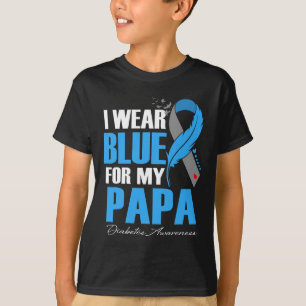 Camiseta Eu Visto Azul Para A Pena De Consciência Do Meu Pa